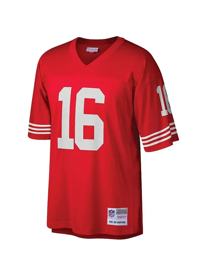 Мужская реплика джерси Joe Montana в цвете scarlet, San Francisco 49ers, размеры big and tall — изображение 3 из 3