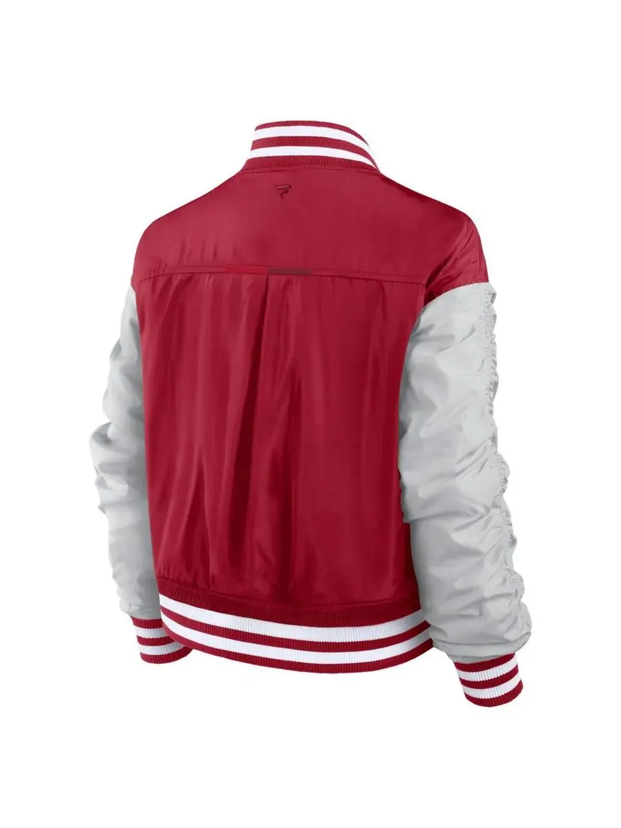 Женская алая куртка San Francisco 49ers Elements Wave с застежкой на кнопках Fanatics — изображение 3 из 3, алый