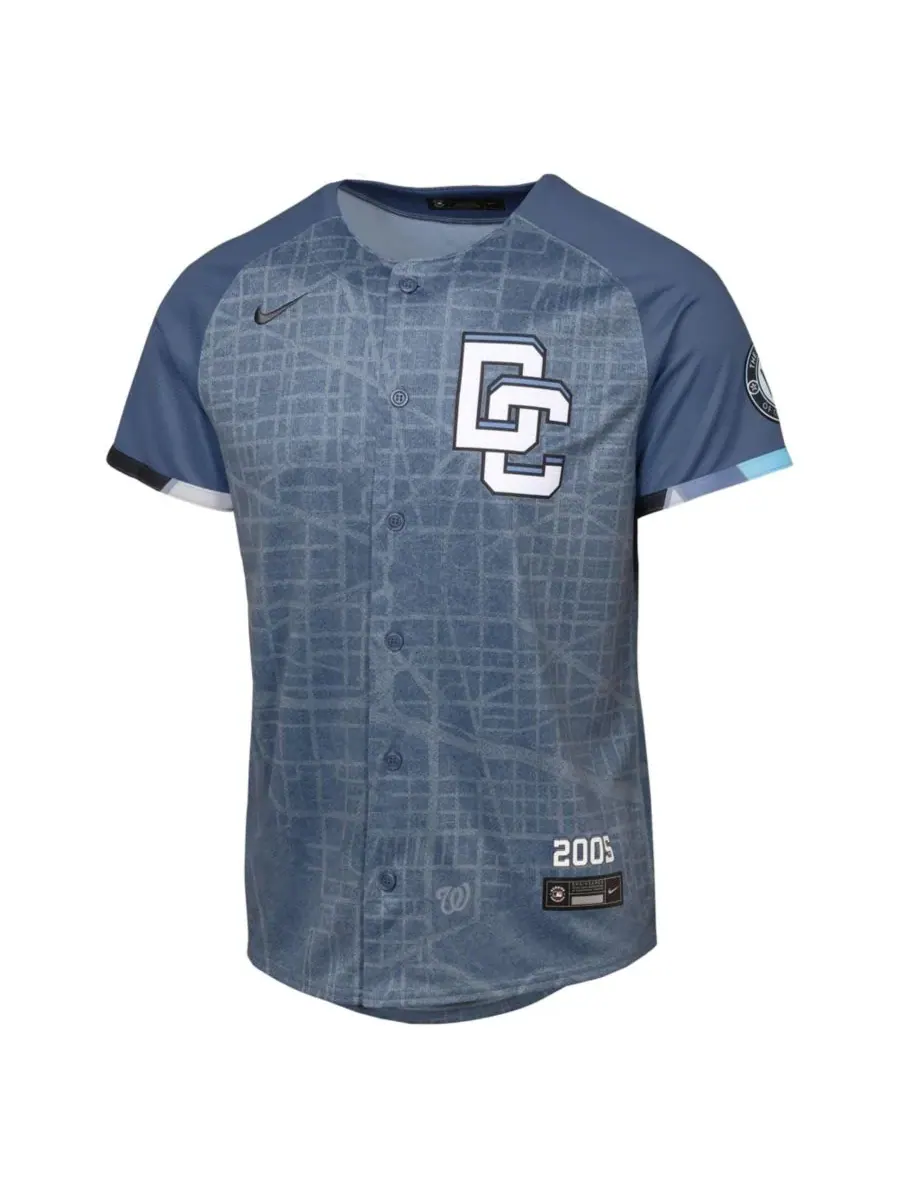 Outerstuff Детская футболка CJ Abrams Blue Washington Nationals 2025 City Connect Limited Player — изображение 2 из 3, синий