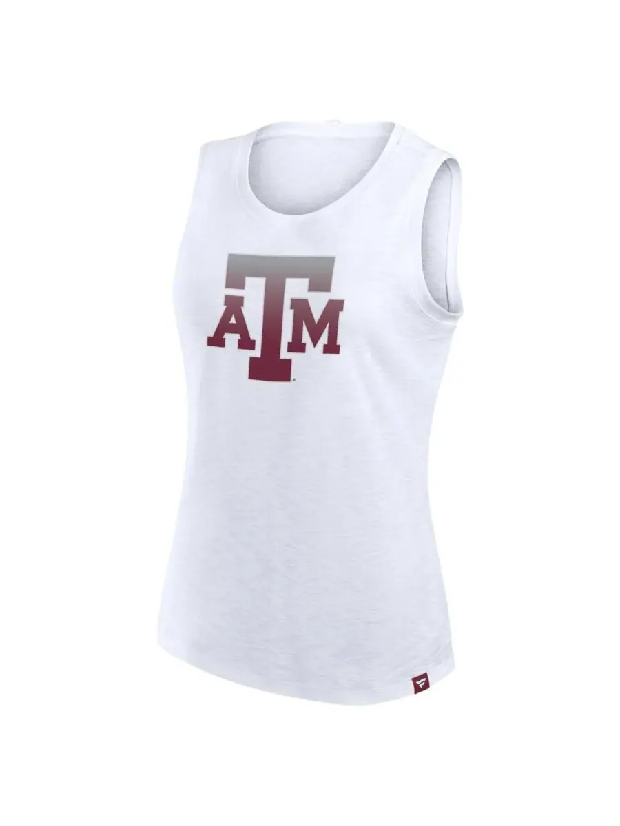 Fanatics Женская белая майка Texas A&M Aggies Activate Slub Tank Top — изображение 2 из 3, белый