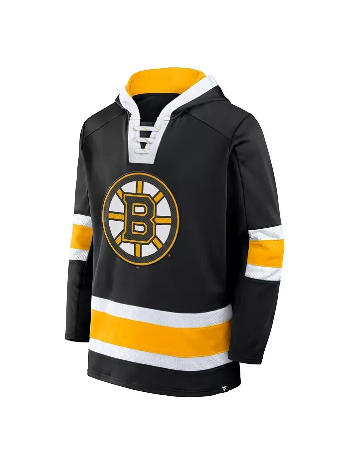 Мужская черная флисовая толстовка Inside Line с капюшоном Boston Bruins Fanatics — изображение 3 из 3