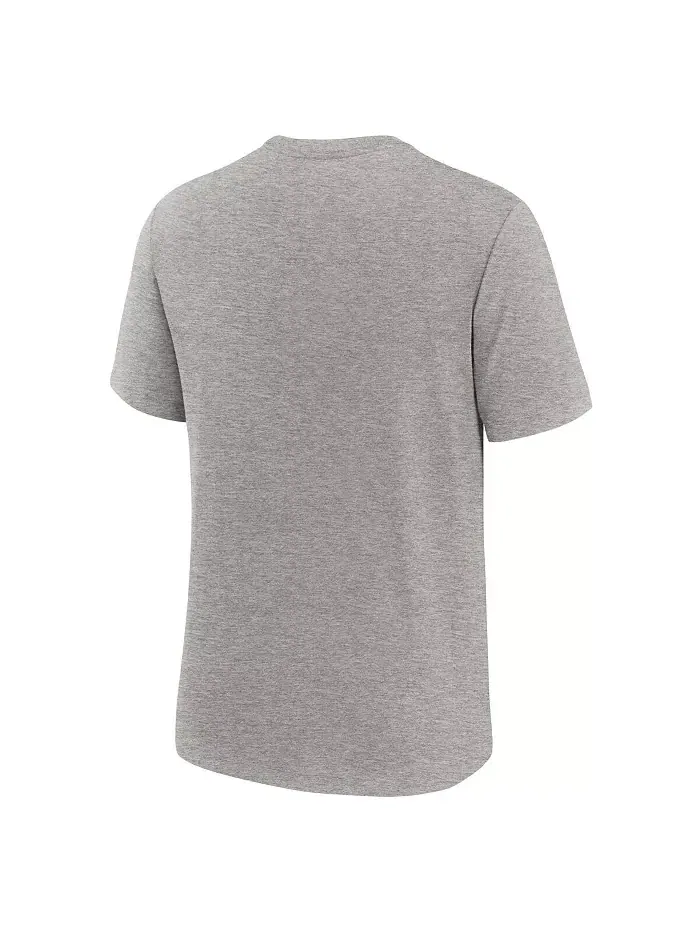 Мужская футболка Heather Gray Florida State Seminoles Legacy Arch Tri-Blend Nike — изображение 3 из 3