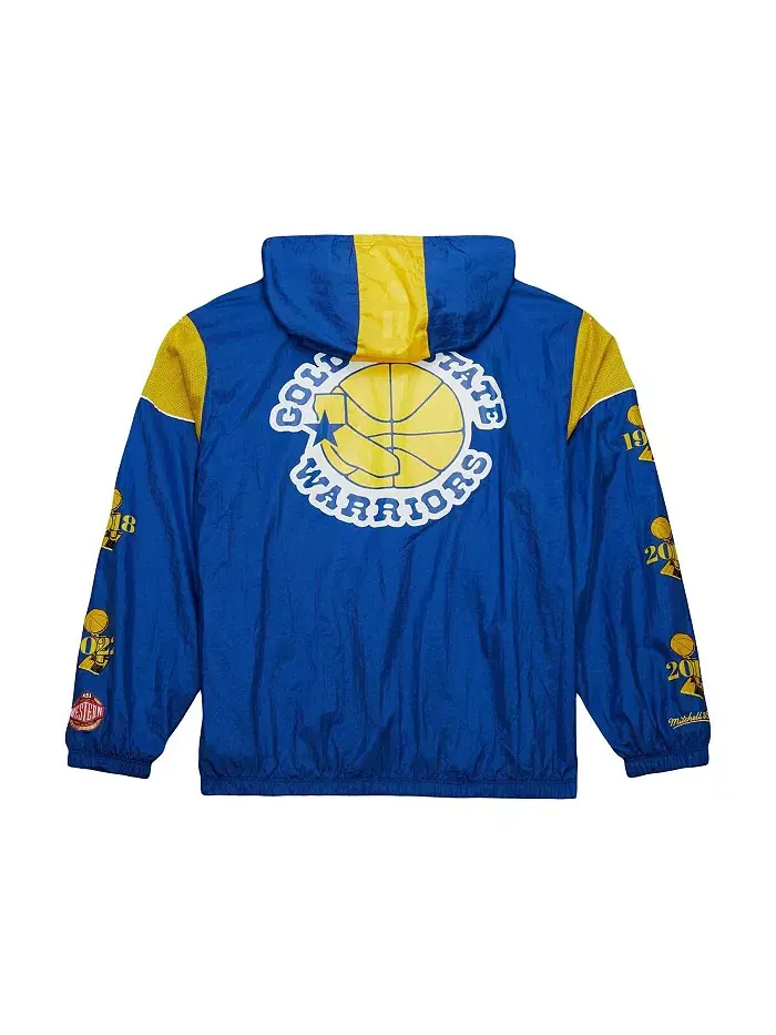 Мужская и женская ветровка Royal Golden State Warriors Hardwood Classics Team OG 3.0 с — изображение 2 из 5