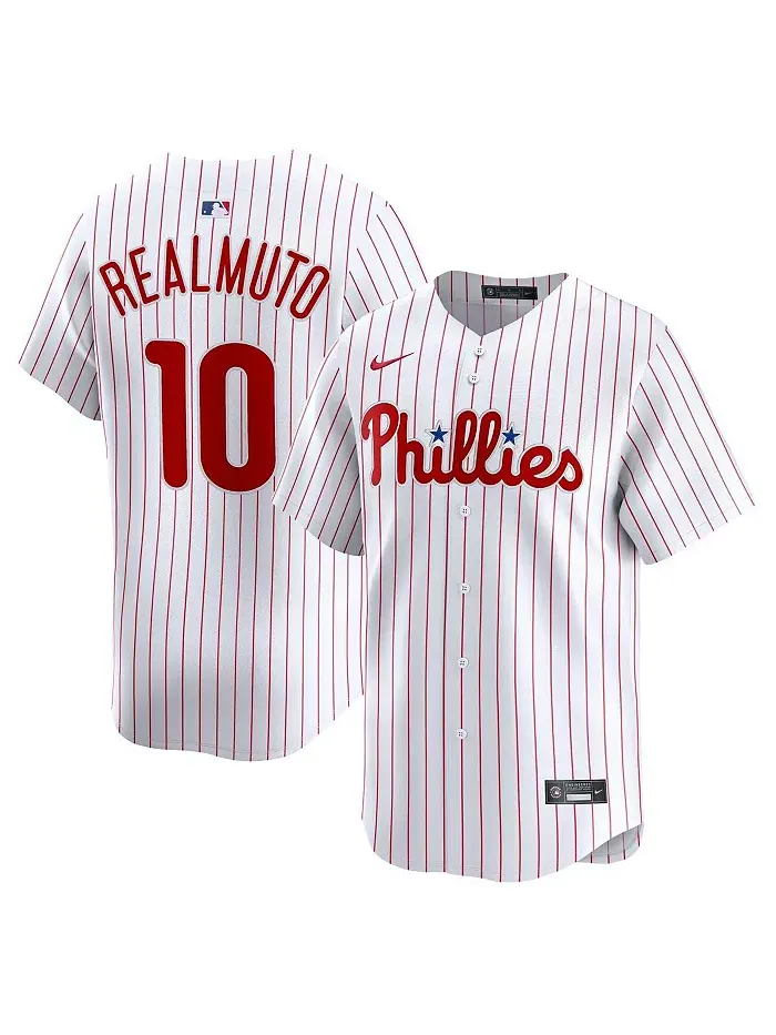 Мужская белая лимитированная джерси Philadelphia Phillies с игроком J.T. Realmuto Nike — изображение 1 из 3