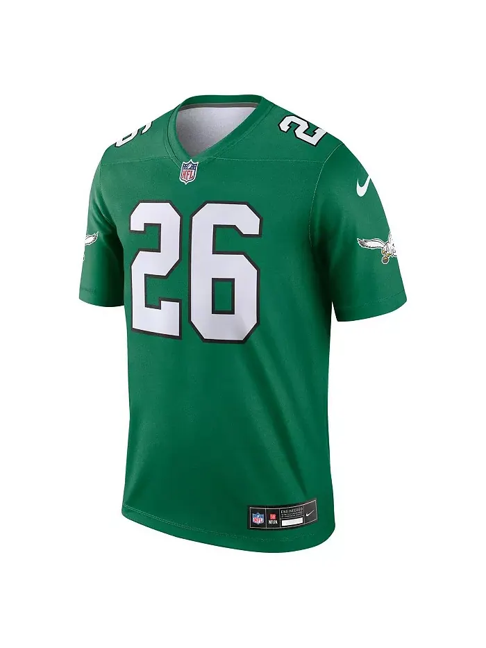 Мужская майка Saquon Barkley Kelly Green Philadelphia Eagles Alternate Legend Nike — изображение 2 из 3