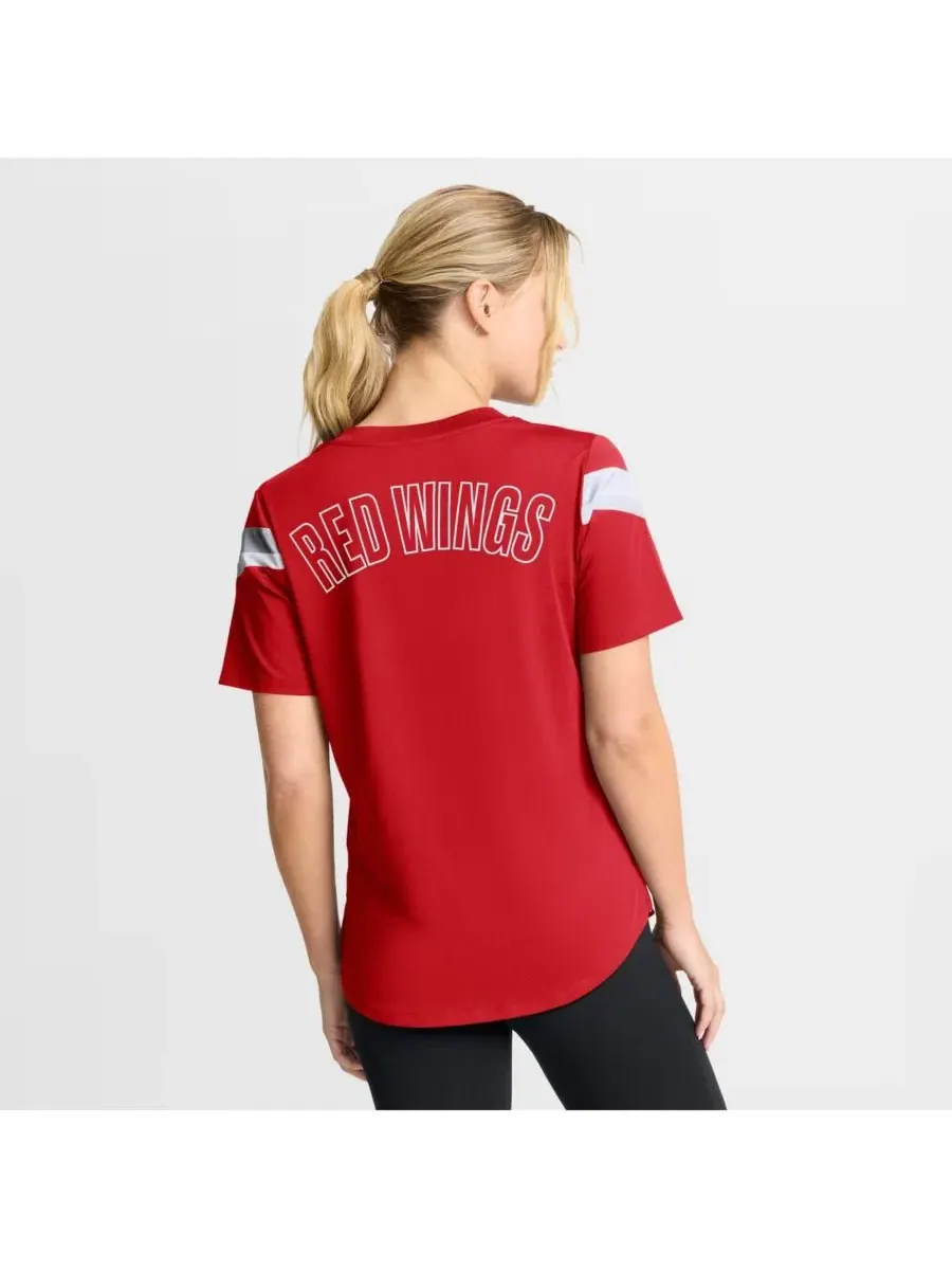 Женская красная футболка Detroit Red Wings Offside Athena Fanatics — изображение 2 из 4, красный