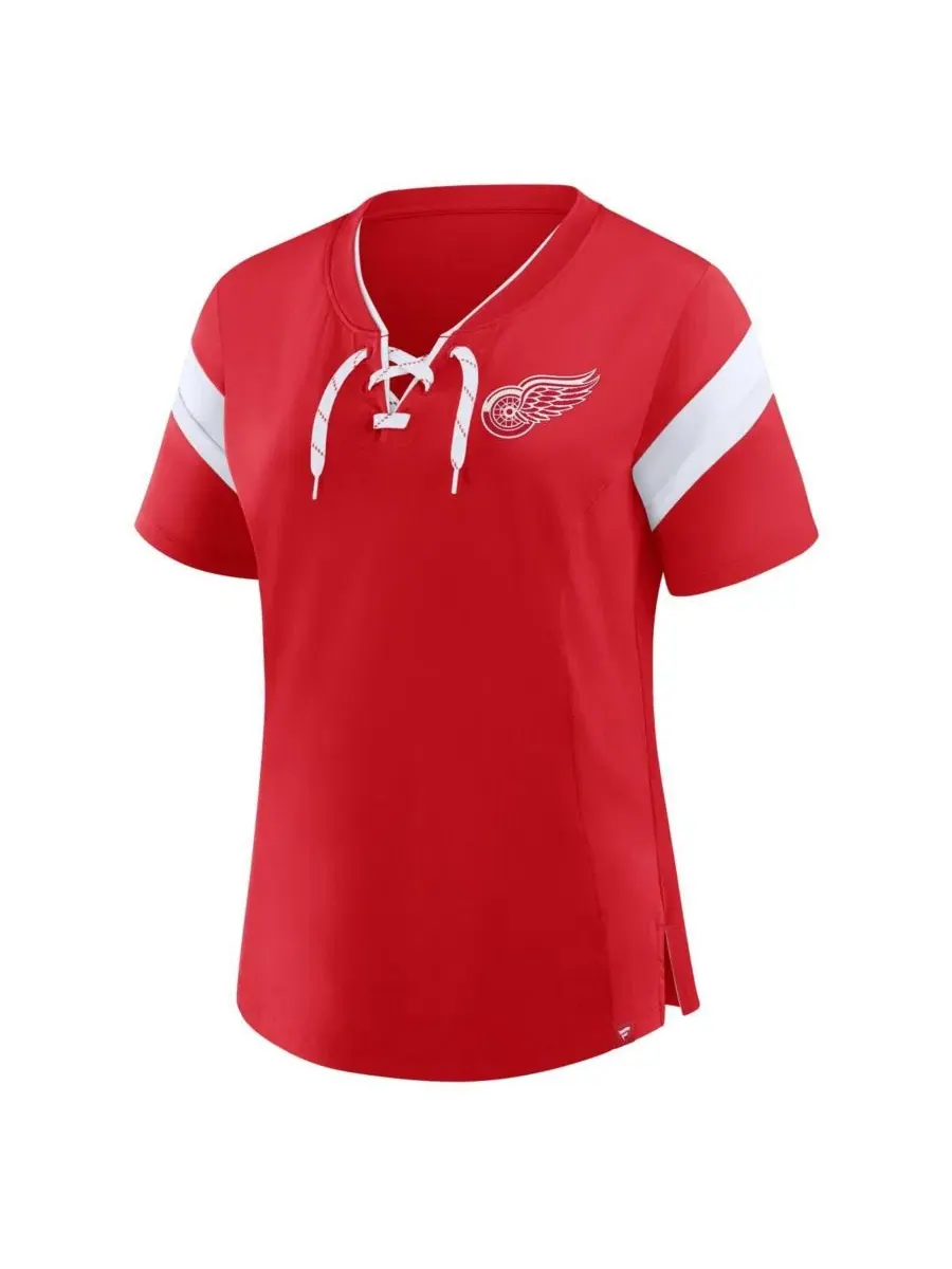 Женская красная футболка Detroit Red Wings Offside Athena Fanatics — изображение 4 из 4, красный