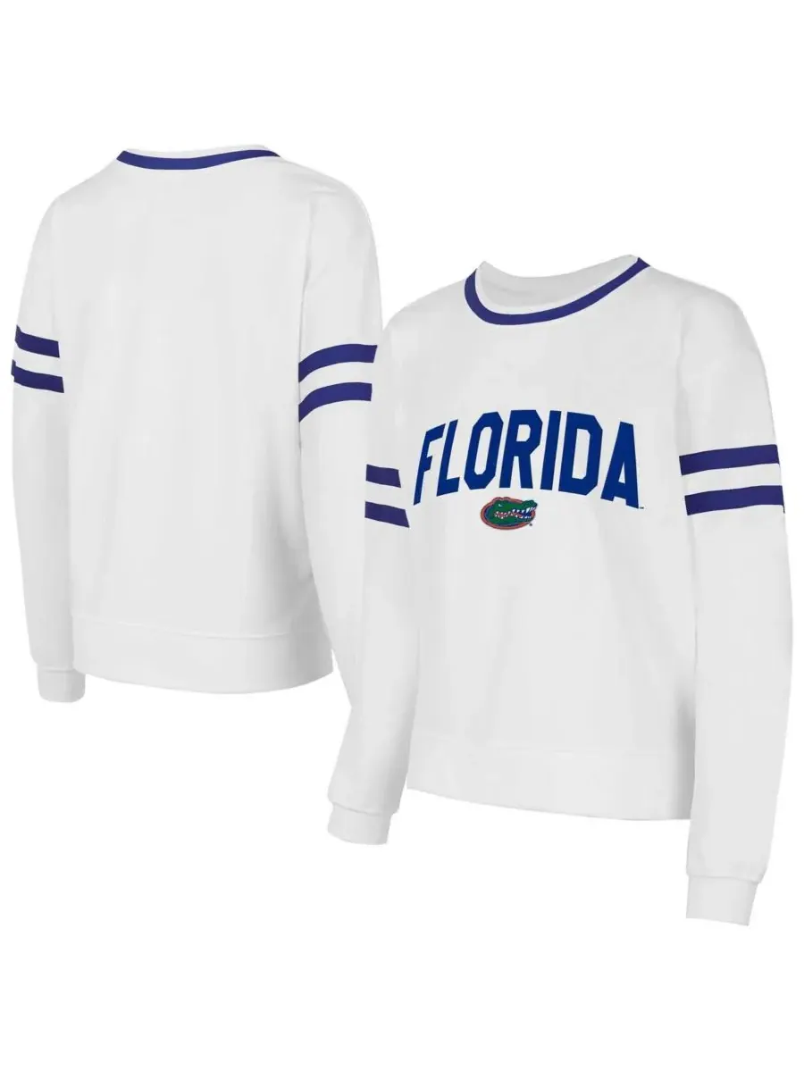 Concepts Sport Женская белая блузка Concept Sport Florida Gators Borough из французской махровой — изображение 1 из 3, белый