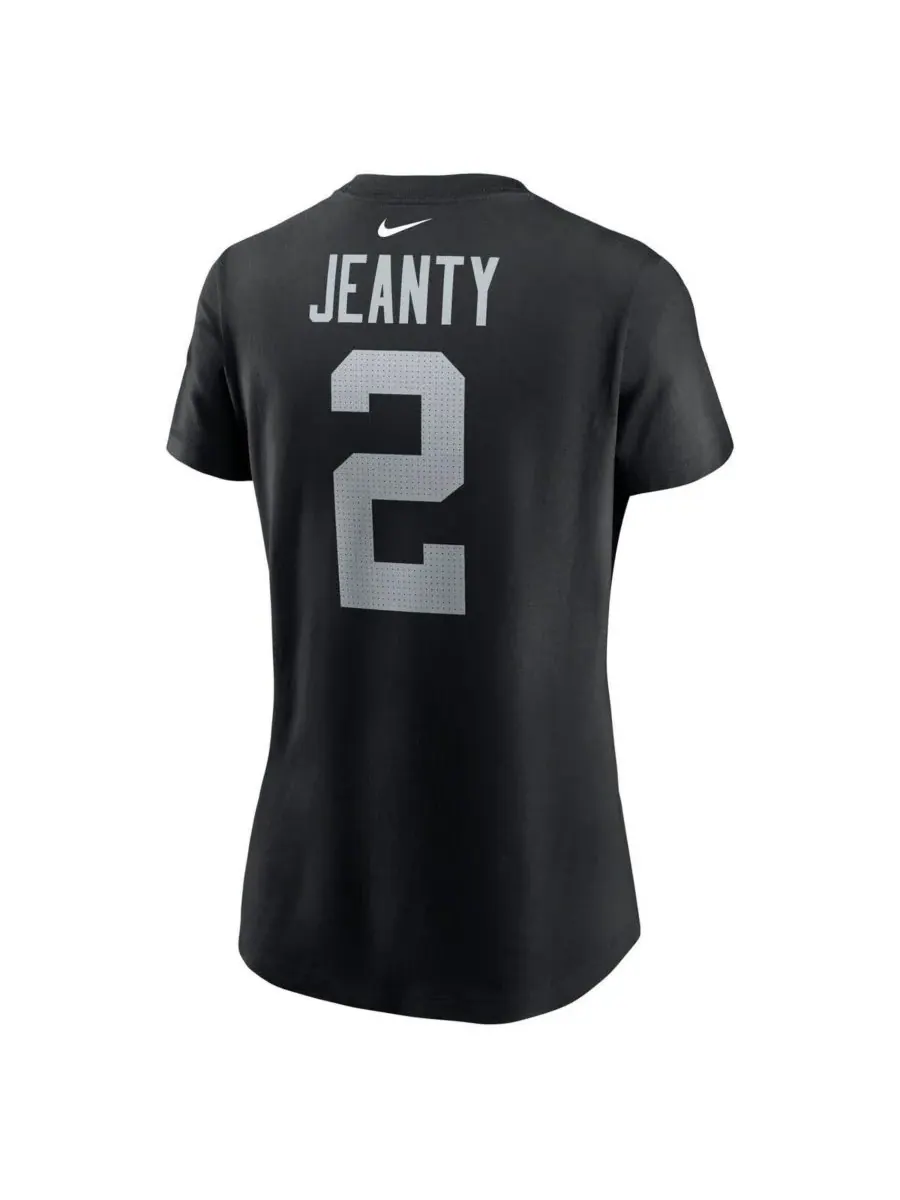 Nike Женская черная футболка Ashton Jeanty с номером игрока, выбранного в первом раунде драфта НФЛ — изображение 3 из 3