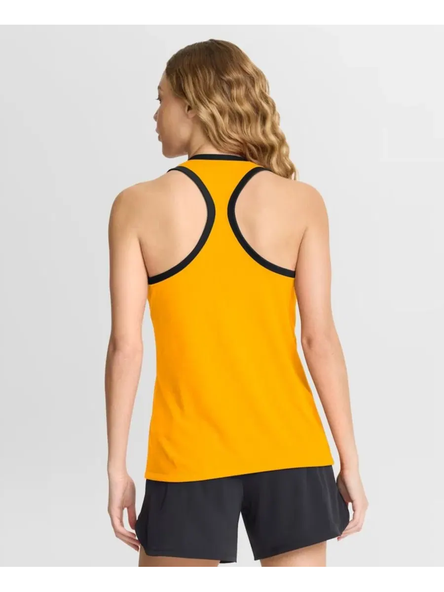 Женский топ-безрукавка с принтом Uni Name Tri-Blend Dri-FIT Nike — изображение 2 из 3, золото