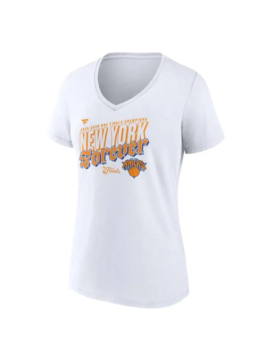 Футболка с V-образным вырезом с принтом чемпионата NBA 2026 Hometown V-Neck Fanatics — изображение 2 из 4, белый