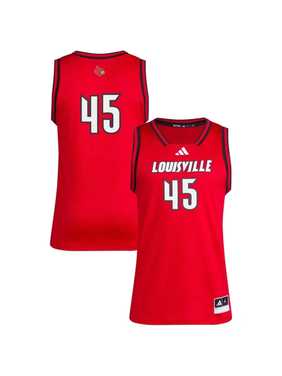 Майка баскетбольная с принтом Louisville Cardinals Swingman adidas — изображение 1 из 3, красный
