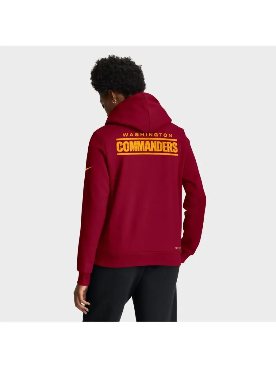Nike Женская бордовая толстовка Washington Commanders Sideline Standard Issue Initial Home Dri-FIT — изображение 2 из 4