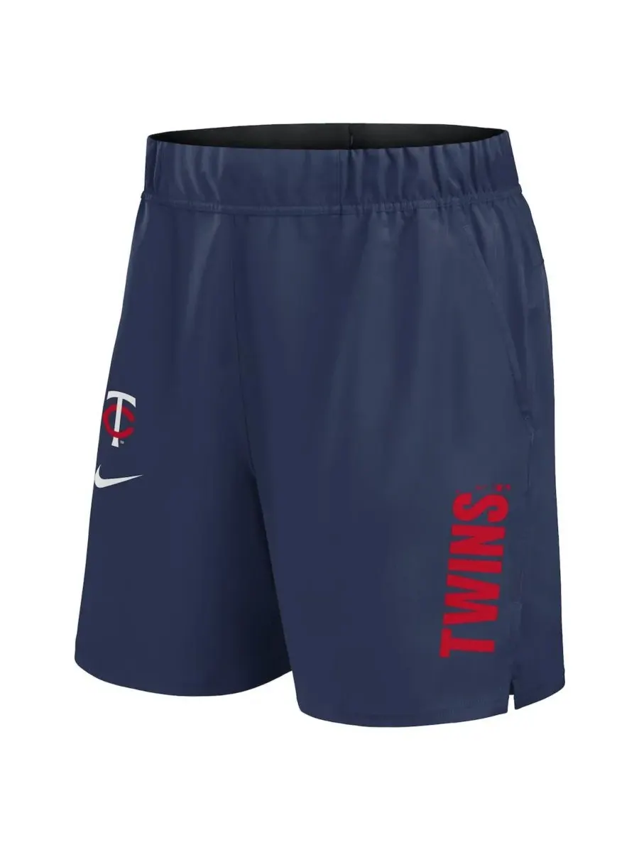 Nike Мужские темно-синие шорты Minnesota Twins Woven Victory Performance Shorts — изображение 2 из 3, темно-синий