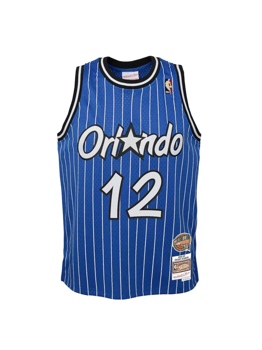 Майка баскетбольная с длинным рукавом Dwight Howard Blue Orlando Magic 2004/05 Hardwood Classics — изображение 2 из 3, синий