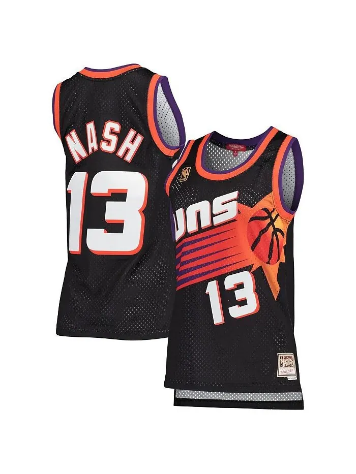 Женское джерси Steve Nash Black Phoenix Suns Hardwood Classics Swingman Mitchell & Ness — изображение 1 из 3, черный
