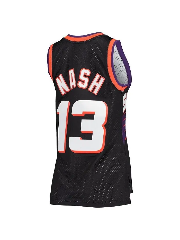 Женское джерси Steve Nash Black Phoenix Suns Hardwood Classics Swingman Mitchell & Ness — изображение 2 из 3, черный