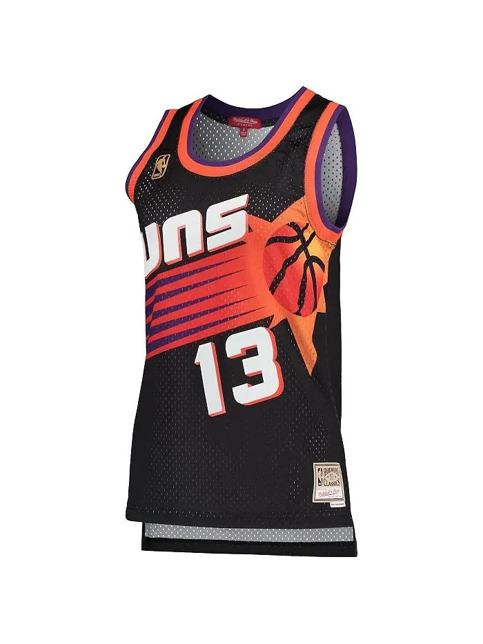 Женское джерси Steve Nash Black Phoenix Suns Hardwood Classics Swingman Mitchell & Ness — изображение 3 из 3, черный