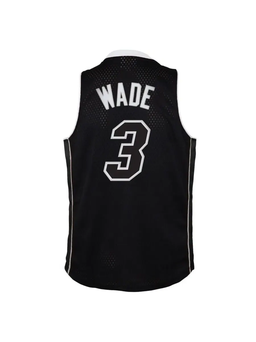 Баскетбольная майка Dwyane Wade Miami Heat Hardwood Classics Swingman Mitchell & Ness — изображение 3 из 3, черный