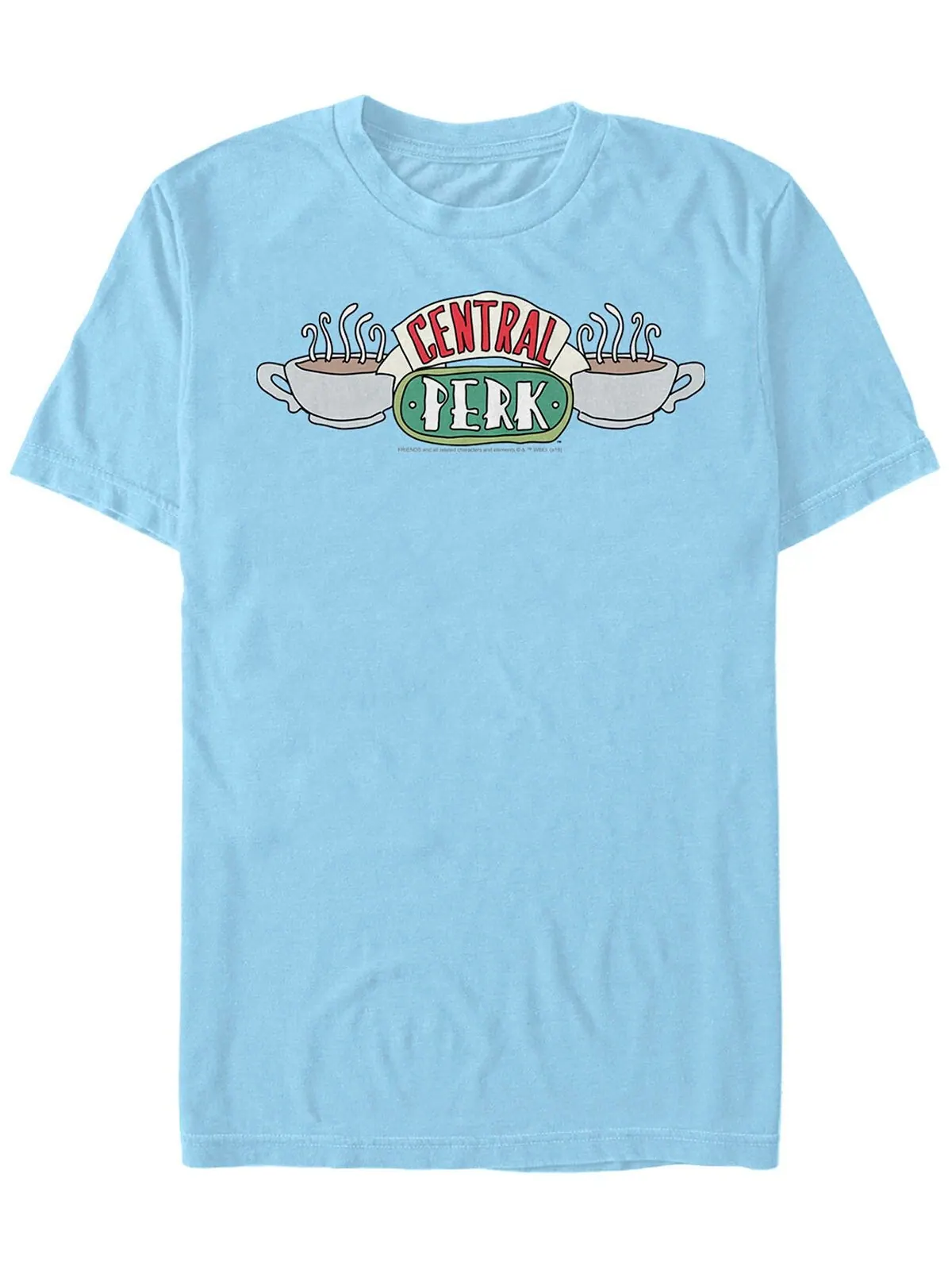 Мужская футболка с коротким рукавом с логотипом кружки кофе central perk friends Fifth Sun — изображение 1 из 1, синий