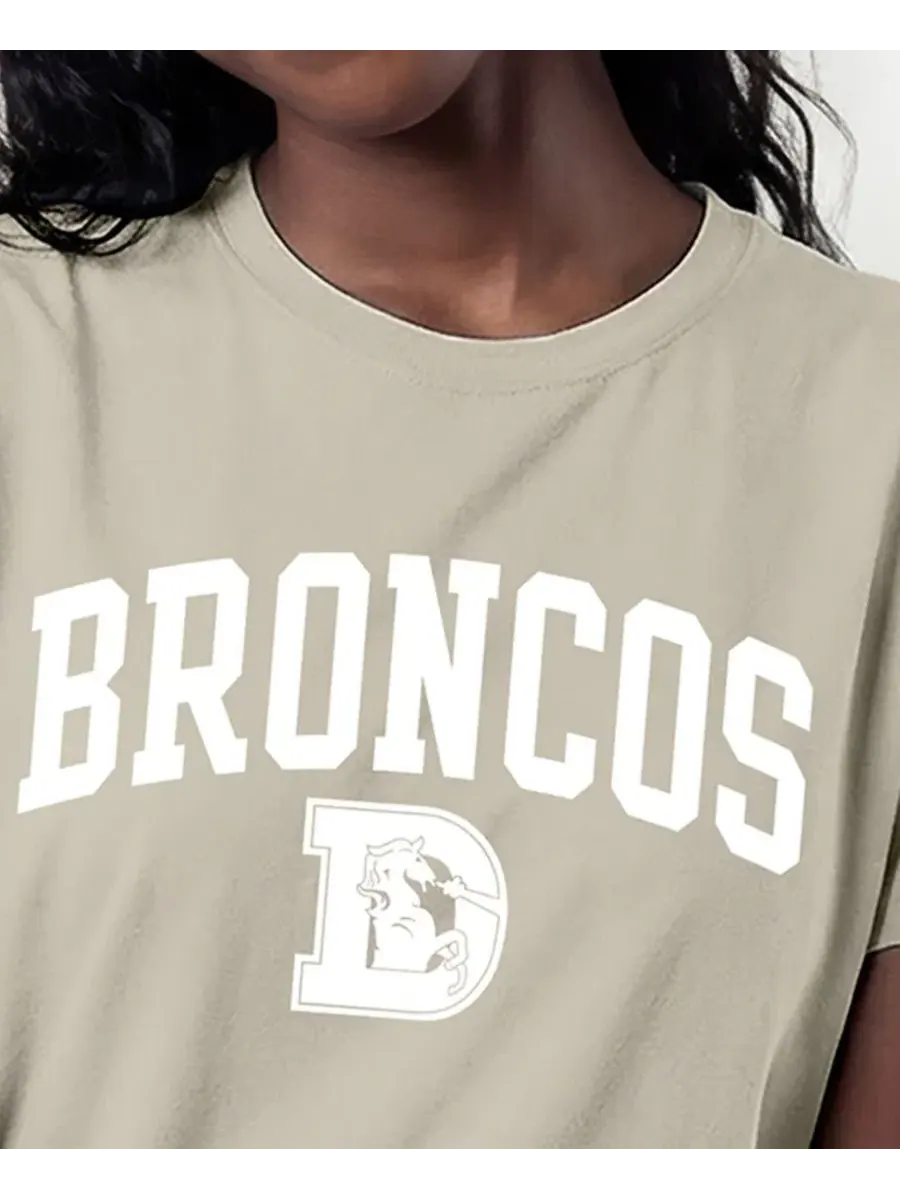 Футболка с принтом Denver Broncos Champion — изображение 5 из 5, коричневый