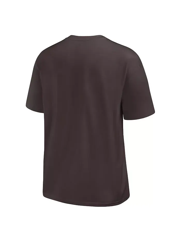 Мужская коричневая футболка Cleveland Browns Rewind Heavy Max90 с карманом Nike — изображение 2 из 3