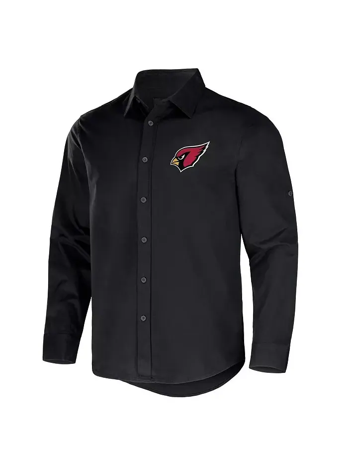 Мужская рубашка с длинными рукавами на пуговицах из коллекции NFL x Darius Rucker от Black Arizona — изображение 2 из 3