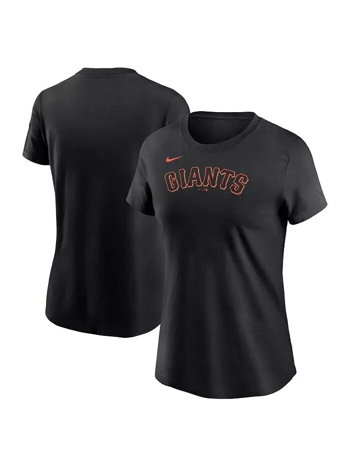 Женская черная футболка с надписью San Francisco Giants Nike — изображение 1 из 3