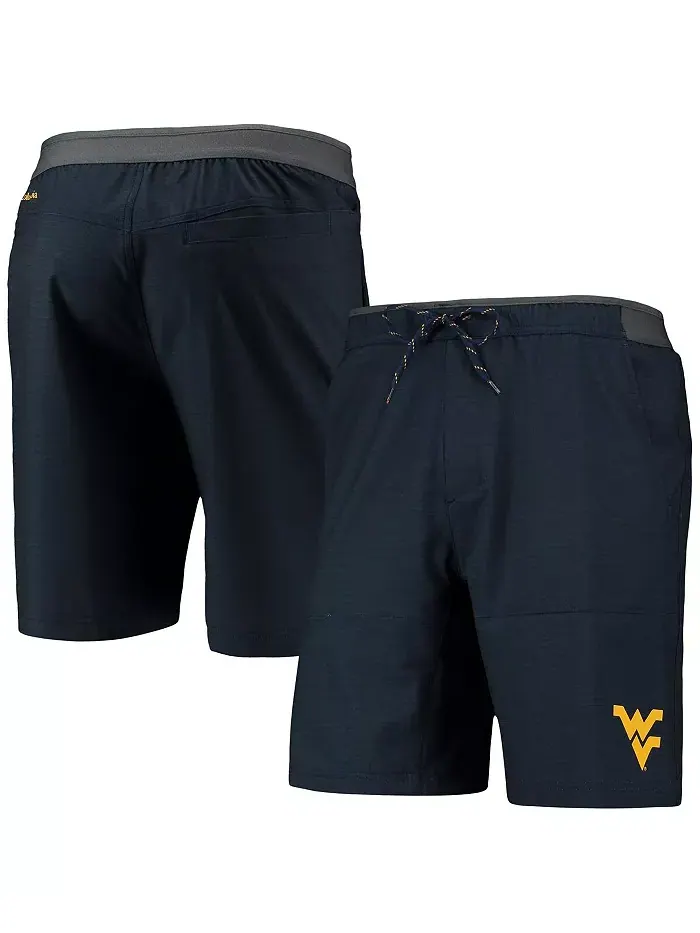 Мужские шорты West Virginia Mountaineers Twisted Creek Omni-Shield цвета "морской синий" Columbia — изображение 1 из 2