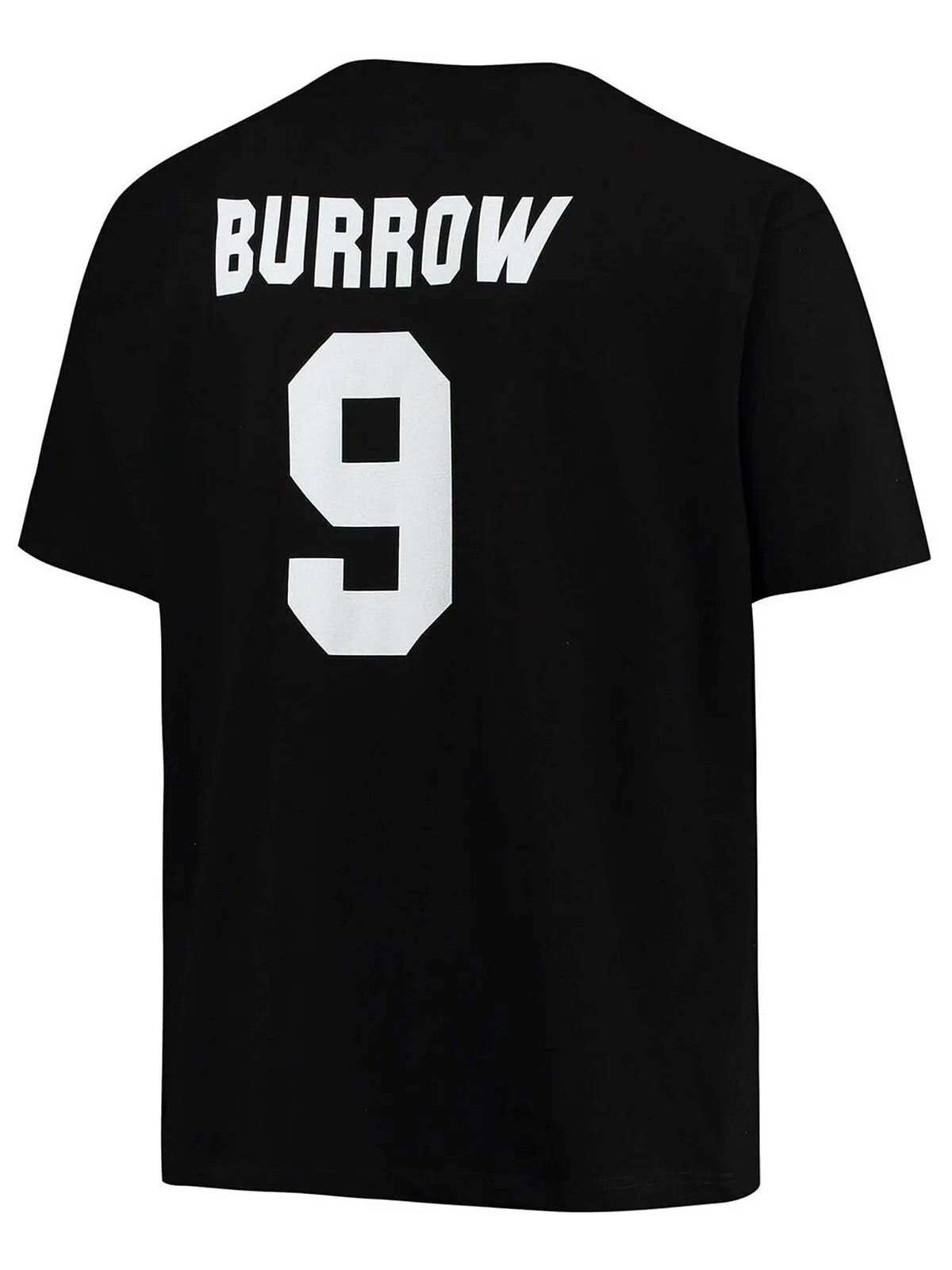 Мужская черная футболка Big and Tall Joe Burrow Cincinnati Bengals с именем игрока и номером — изображение 2 из 3, черный