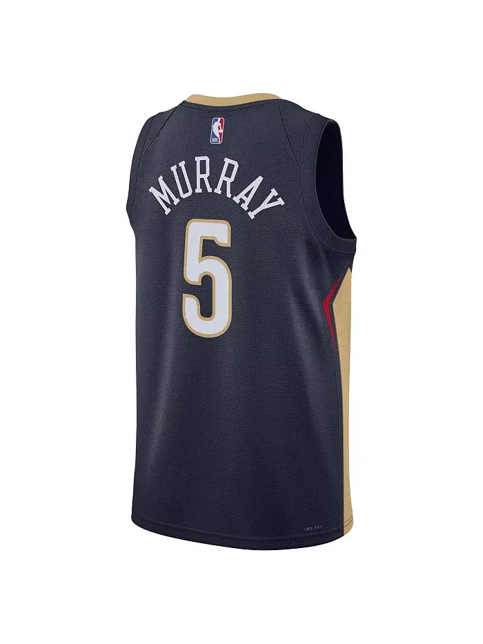 Мужская и женская баскетбольная майка Dejounte Murray в цвете Navy, New Orleans Pelicans, коллекция — изображение 3 из 3