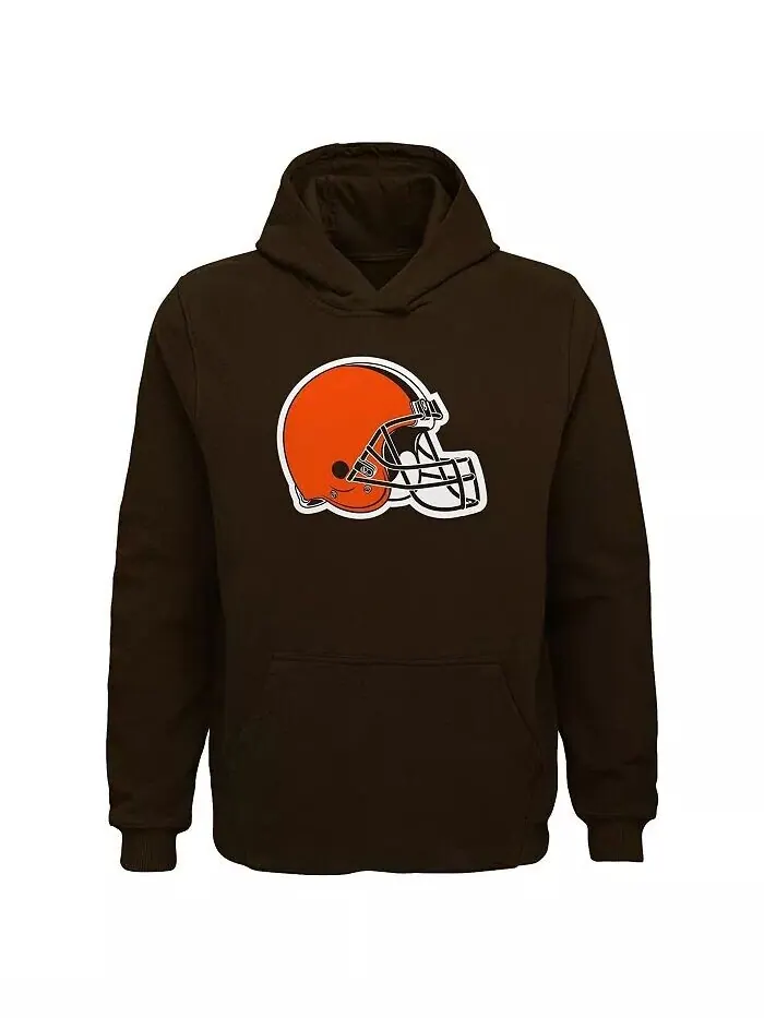 Толстовка с капюшоном Big Boys Brown Cleveland Browns Team Logo Outerstuff — изображение 1 из 1