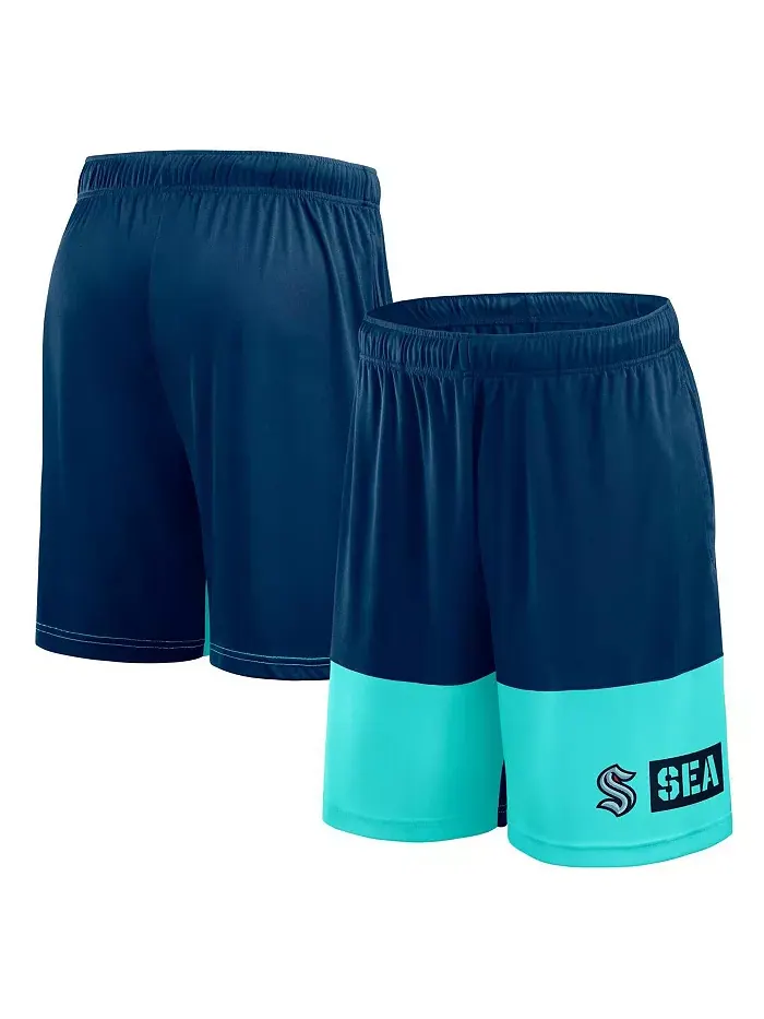 Мужские шорты Seattle Kraken Best of the Best в синем цвете Logo Athletic — изображение 1 из 3