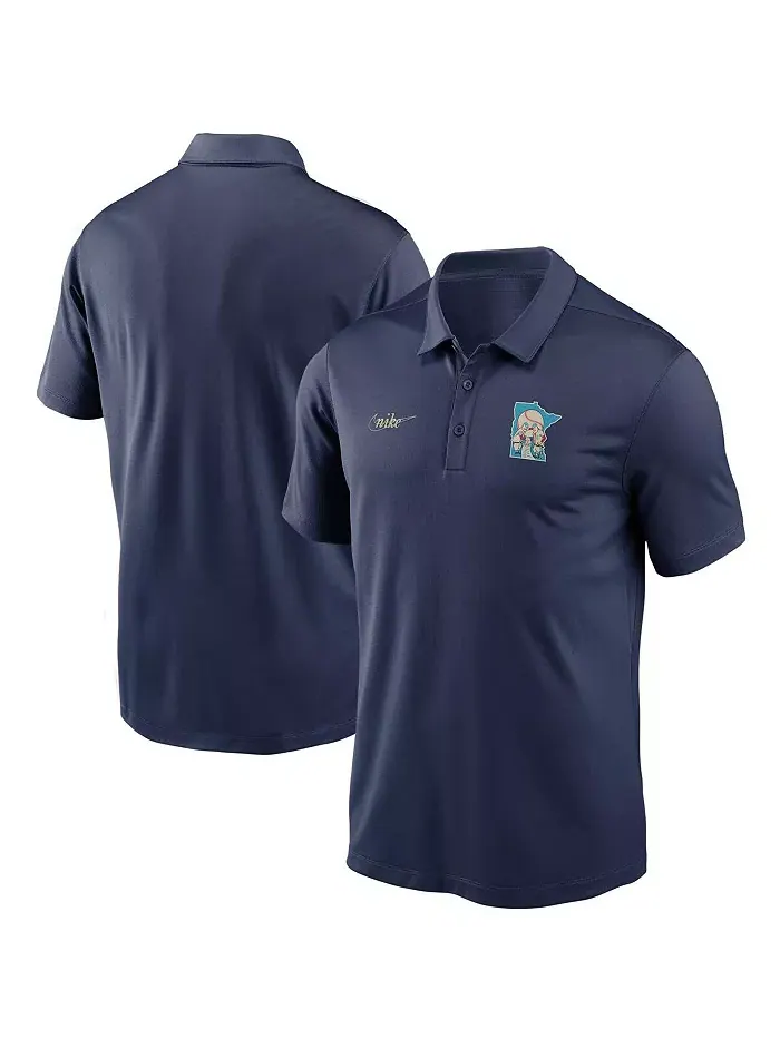 Мужская синяя поло Minnesota Twins Cooperstown Collection Logo Franchise Performance Nike — изображение 1 из 3