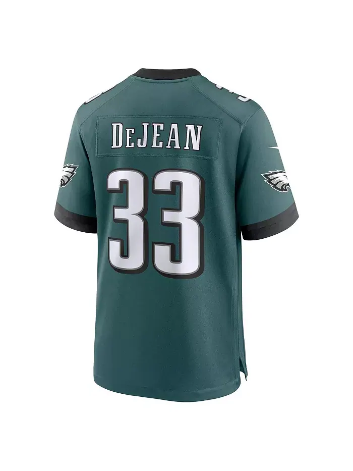 Мужская игровая футболка Cooper DeJean зеленого цвета Philadelphia Eagles Nike — изображение 4 из 5