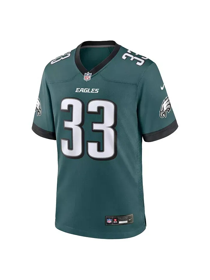 Мужская игровая футболка Cooper DeJean зеленого цвета Philadelphia Eagles Nike — изображение 5 из 5