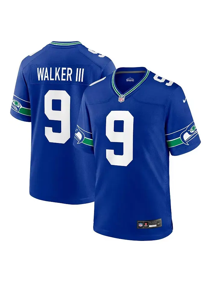 Мужская ретро-джерси игрока Kenneth Walker III в стиле Seattle Seahawks Nike — изображение 1 из 3