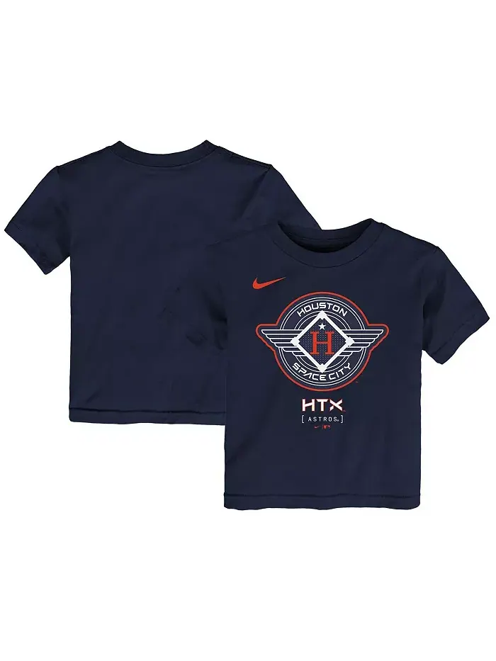 Футболка для малышей Houston Astros 2025 City Connect, темно-синяя, с логотипом Nike — изображение 1 из 3