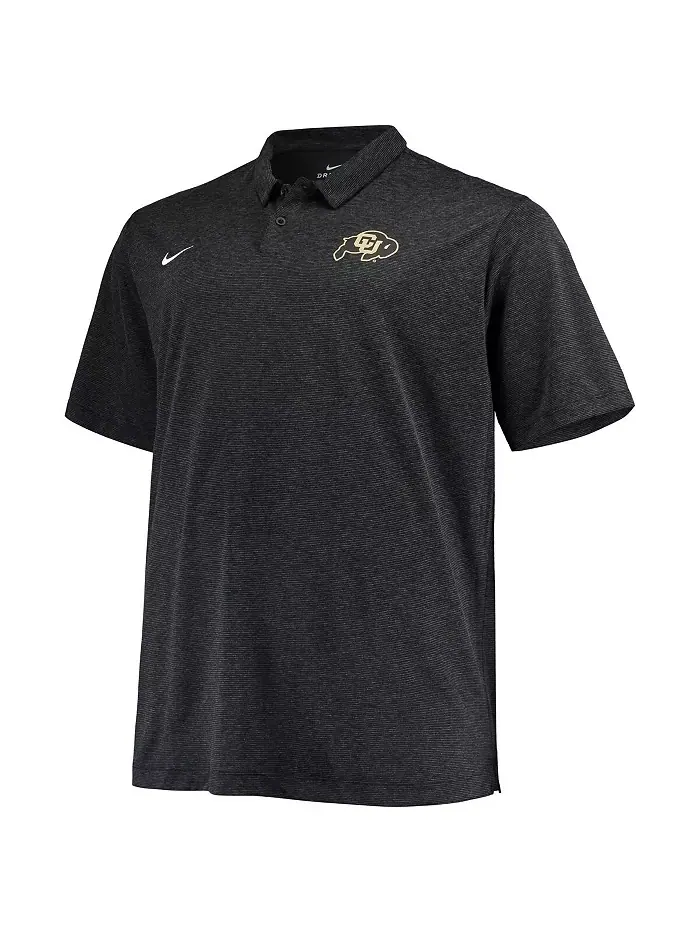 Мужская поло для активного отдыха Colorado Buffaloes Big and Tall в теплом черном цвете Nike — изображение 3 из 3