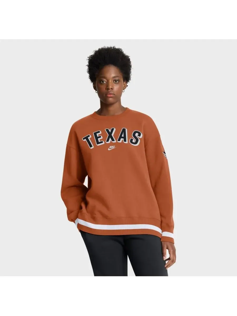 Nike Женская оранжевая толстовка Texas Longhorns Oversized Legacy Phoenix — изображение 1 из 5, оранжевый