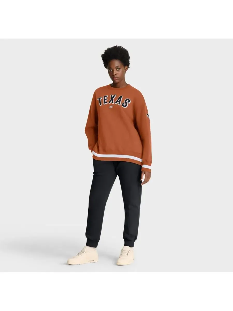 Nike Женская оранжевая толстовка Texas Longhorns Oversized Legacy Phoenix — изображение 3 из 5, оранжевый