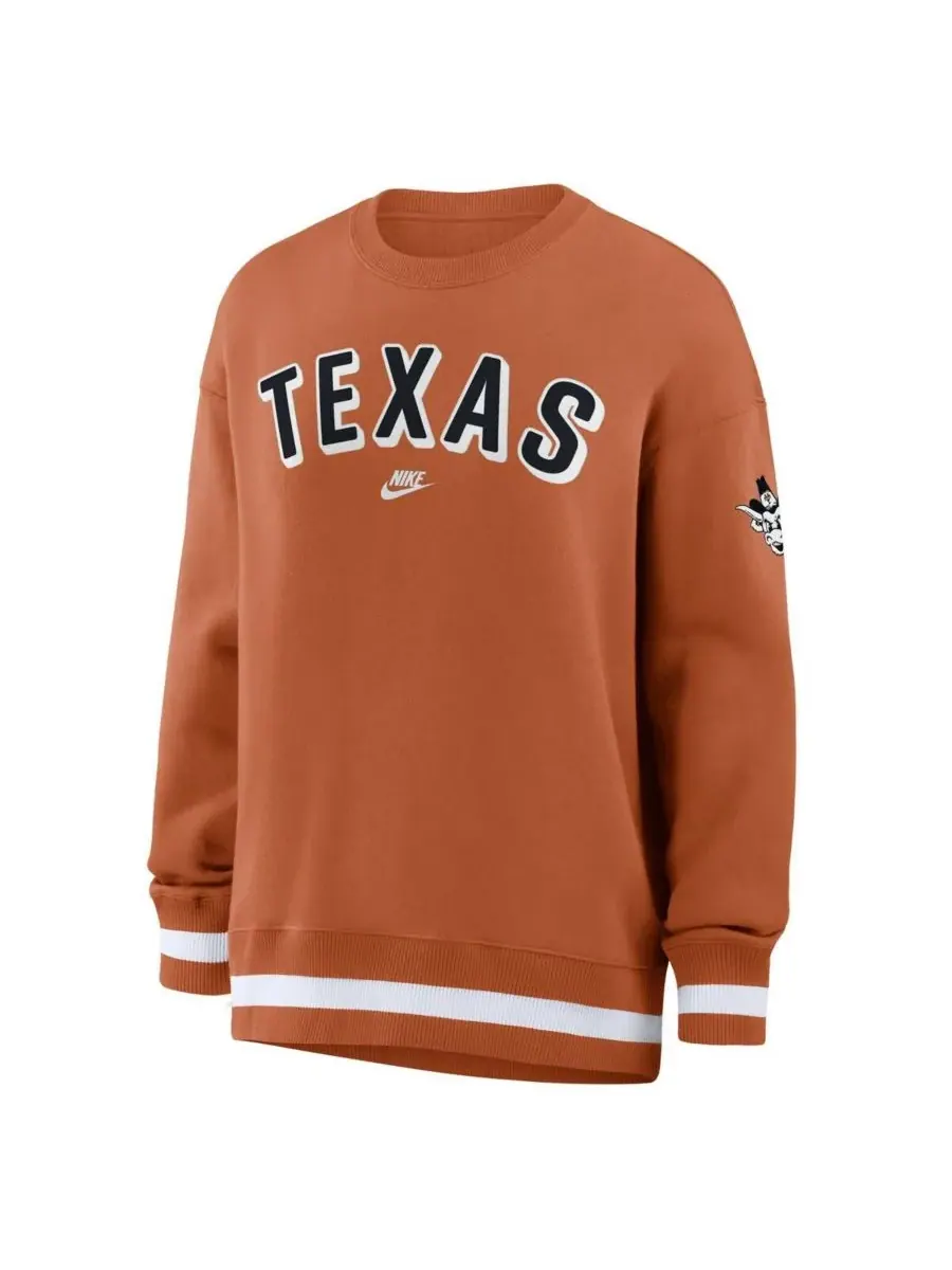 Nike Женская оранжевая толстовка Texas Longhorns Oversized Legacy Phoenix — изображение 4 из 5, оранжевый