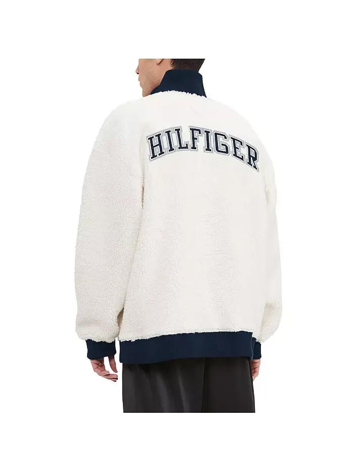 Мужская белая толстовка с начесом Dallas Cowboys Jordan на четверть молнии Tommy Hilfiger — изображение 3 из 3
