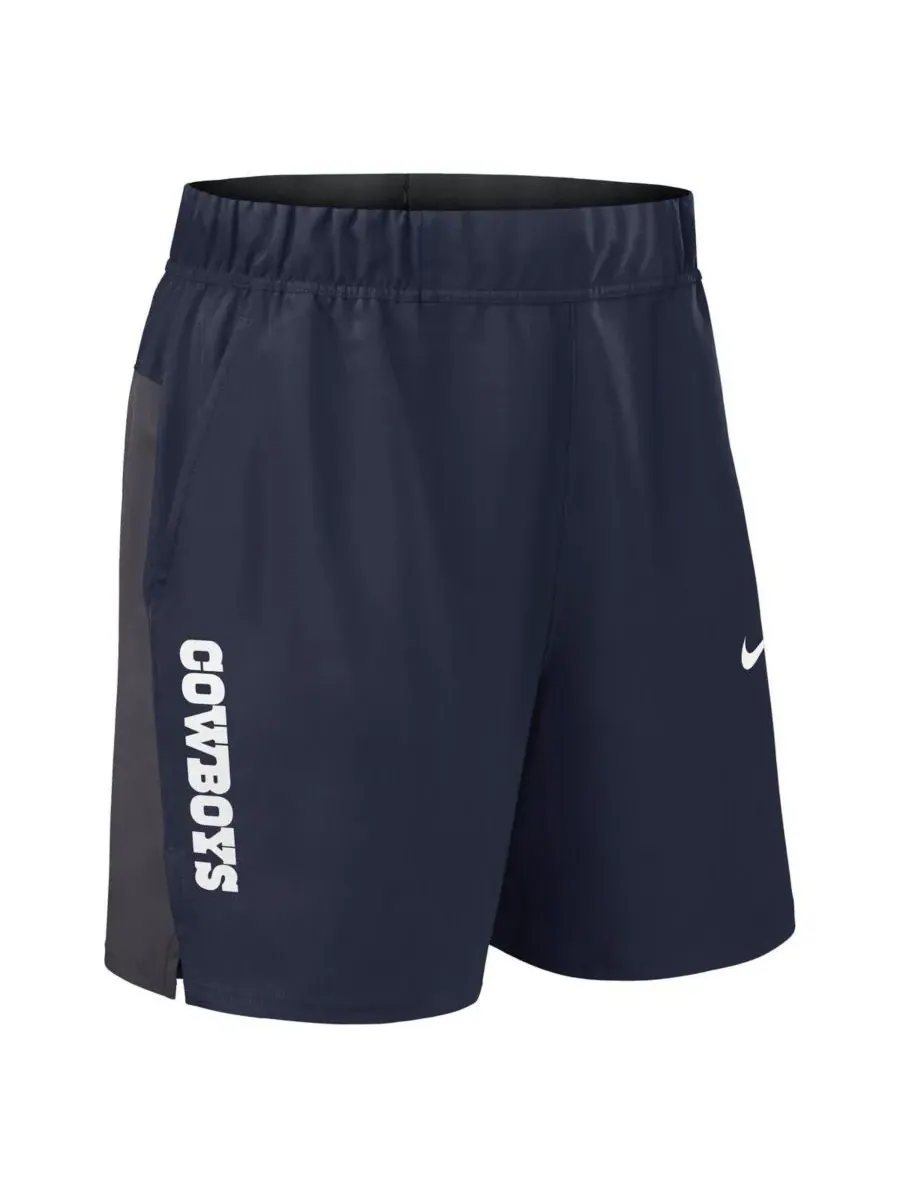 Nike Мужские темно-синие шорты Dallas Cowboys Woven Victory Performance Shorts — изображение 2 из 3, темно-синий