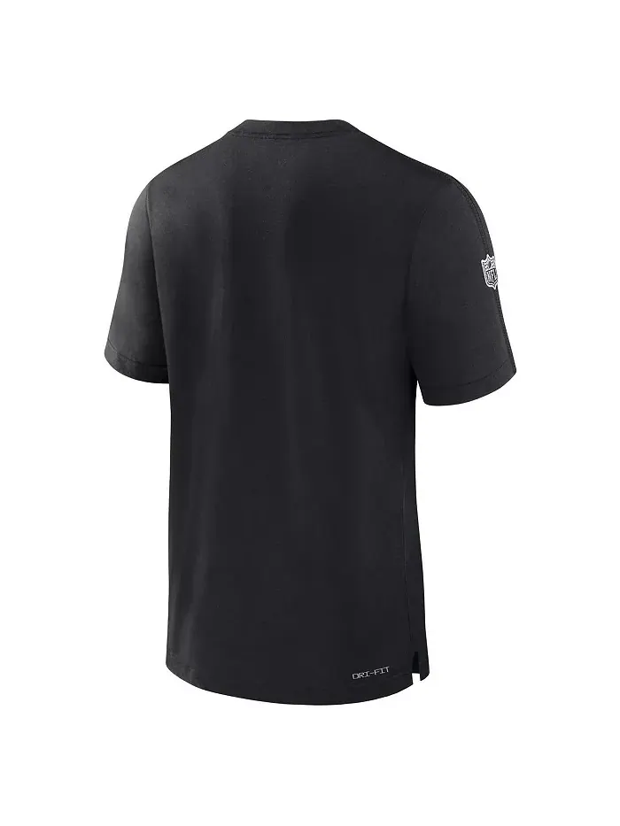 Мужская черная футболка Las Vegas Raiders Sideline Player Performance Nike — изображение 2 из 3
