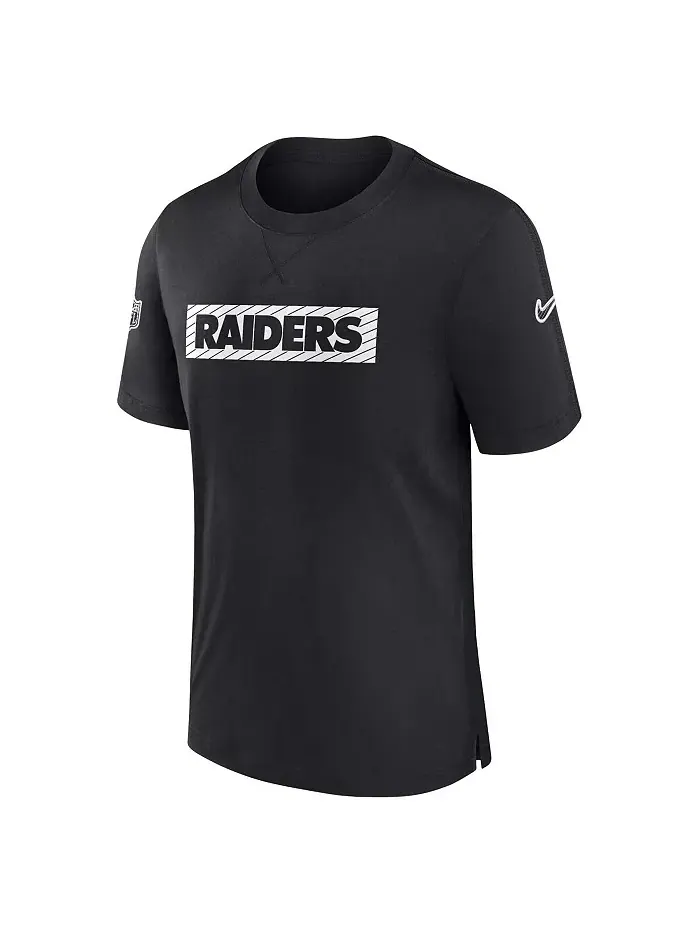 Мужская черная футболка Las Vegas Raiders Sideline Player Performance Nike — изображение 3 из 3