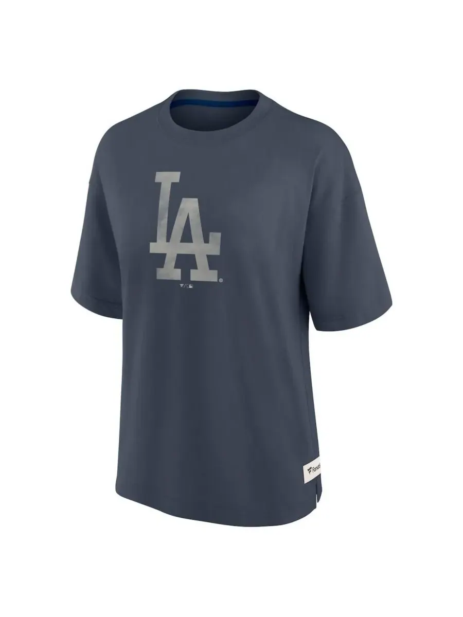 Fanatics Женская синяя футболка Los Angeles Dodgers Elements Raw Edge Future Ground — изображение 2 из 3, синий