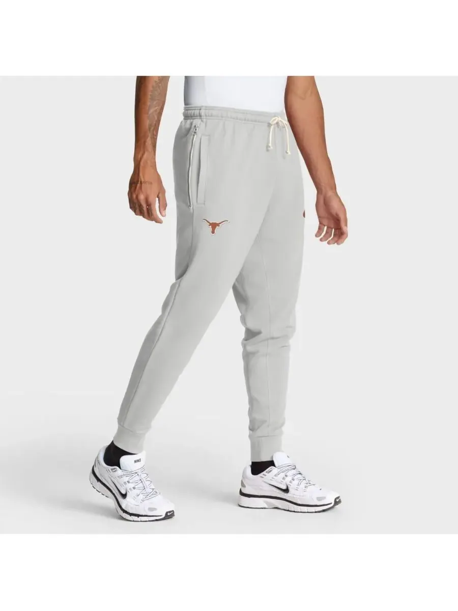 Nike Мужские серые брюки Texas Longhorns 2025 Sideline Standard Issue Dri-FIT Taper Pants