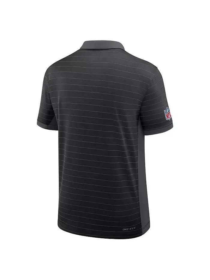 Мужская черная поло Pittsburgh Steelers Sideline Victory Stripe Performance Nike — изображение 3 из 3