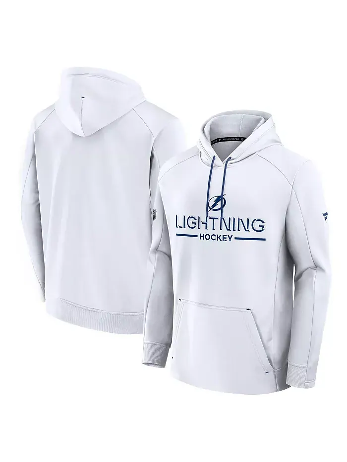 Мужская белая толстовка Authentic Pro Rink Tampa Bay Lightning Fanatics — изображение 1 из 3